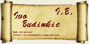 Ivo Budimkić vizit kartica